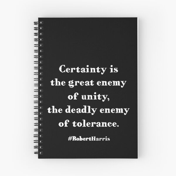 Item preview, Certainty is the great enemy of unity, the deadly enemy of tolerance designed and sold by PariSeine.
