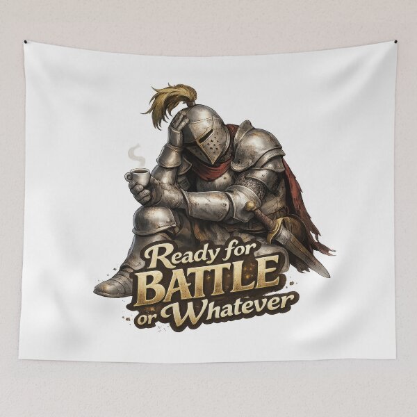 Item preview, Ready for Battle or Whatever Knight designed and sold by jgvisualarts.