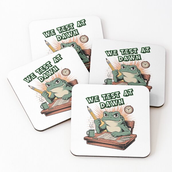 Item preview, We Test At Dawn Funny Frog Test Day designed and sold by Naitsebas.