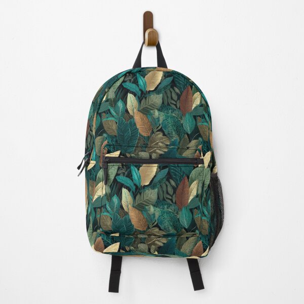 Item preview, Lush Tropical Leaves Jungle Botanical Pattern designed and sold by NicolasGlowArt.