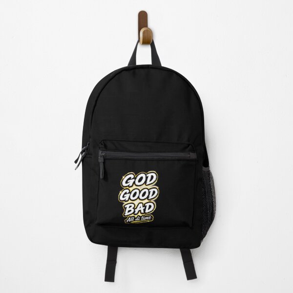 Item preview, God Good Bad All Di Time White Typography Shirt designed and sold by Irie Lifestyle Prints.