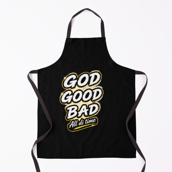 Item preview, God Good Bad All Di Time White Typography Shirt designed and sold by Irie Lifestyle Prints.