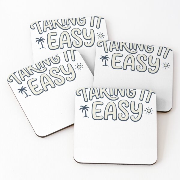 Item preview, Taking It Easy Funny Quote – Relax Mood Summer Chill Design designed and sold by JA World - Art & Design.