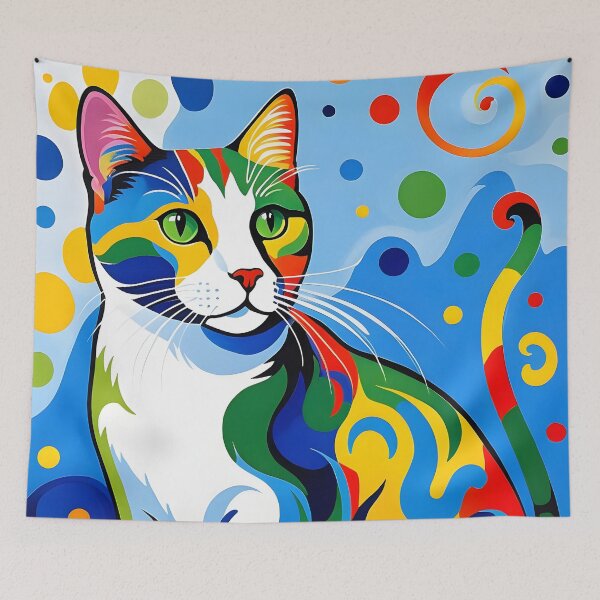 Item preview, Abstract Cat designed and sold by ByNicoleSara.