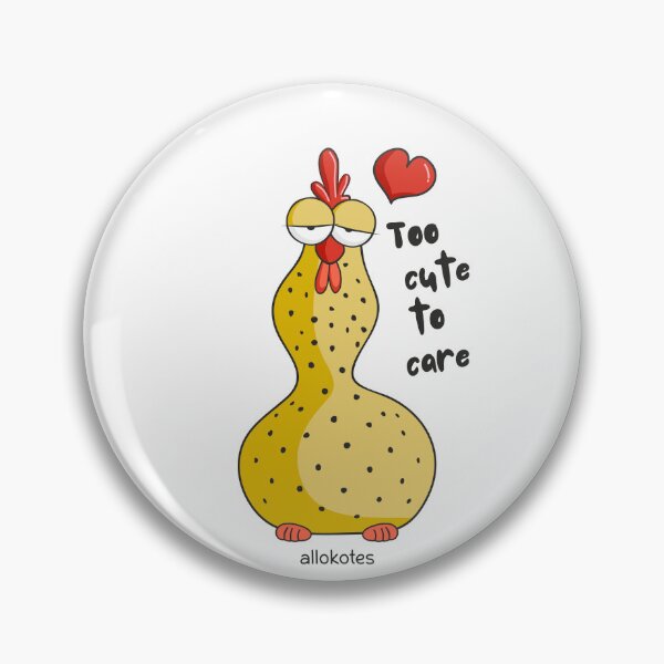 Item preview, ALLOKOTES "too cute to care" designed and sold by ALLOKOTES.