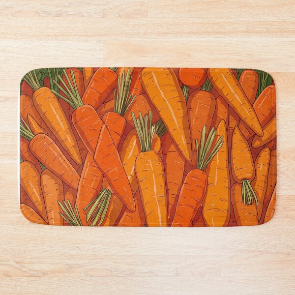 Item preview, Cute Carrot Seamless Pattern - Vibrant Retro Vegetable Art designed and sold by LiFFYSTYLE.