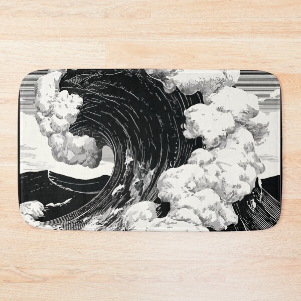 Item preview, Great epic power wave tsunami on sea with white foam 127sm designed and sold by 127sm.