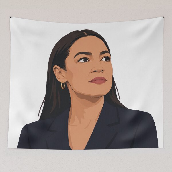 Item preview, Alexandria Ocasio-Cortez Vector Portrait designed and sold by Owcomm.