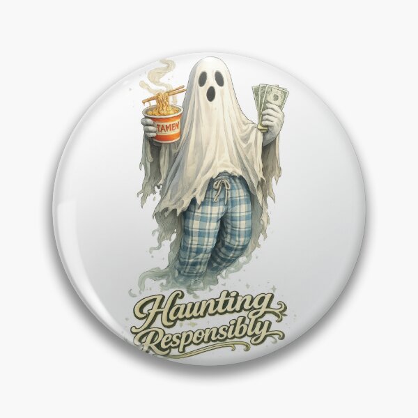 Item preview, Haunting Responsibly Ghost designed and sold by jgvisualarts.