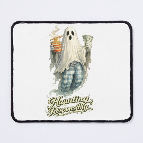 Item preview, Haunting Responsibly Ghost designed and sold by jgvisualarts.