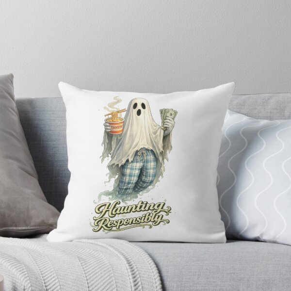 Item preview, Haunting Responsibly Ghost designed and sold by jgvisualarts.