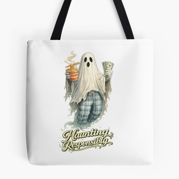 Item preview, Haunting Responsibly Ghost designed and sold by jgvisualarts.
