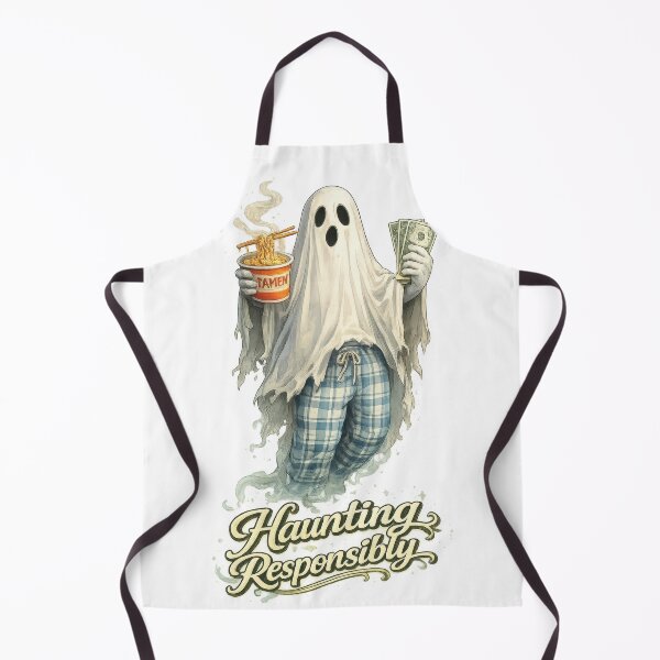 Item preview, Haunting Responsibly Ghost designed and sold by jgvisualarts.