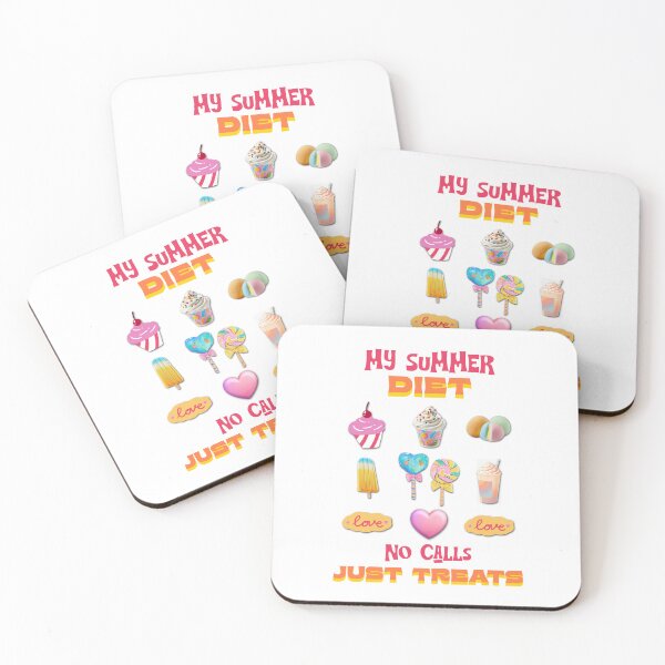 Item preview, My Summer Diet No Calls Just Treats Funny Sweet Tooth Candy Lover designed and sold by AleksaDesignMTL.