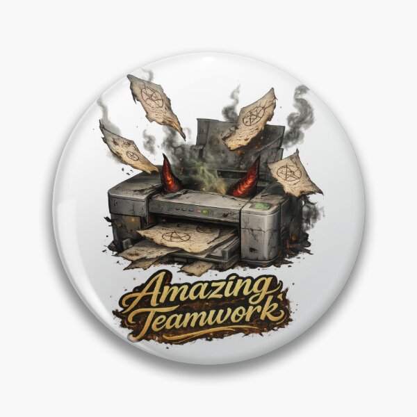 Item preview, Amazing Teamwork Printer Art designed and sold by jgvisualarts.