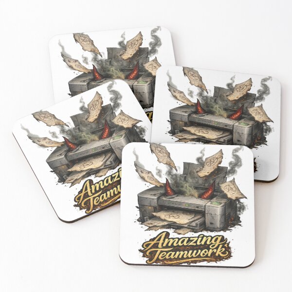 Item preview, Amazing Teamwork Printer Art designed and sold by jgvisualarts.