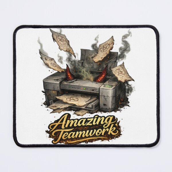 Item preview, Amazing Teamwork Printer Art designed and sold by jgvisualarts.