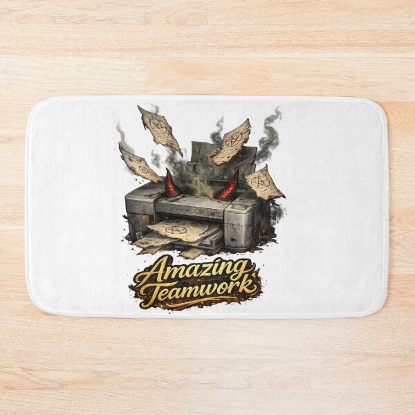 Item preview, Amazing Teamwork Printer Art designed and sold by jgvisualarts.