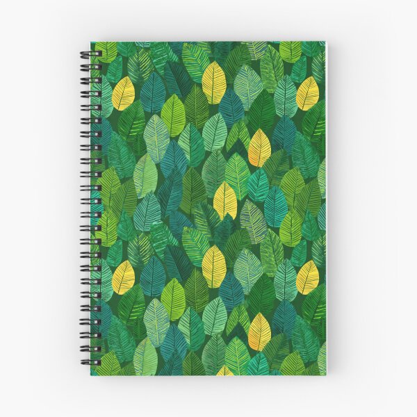 Item preview, Vibrant Green Yellow Leaves Botanical Pattern designed and sold by NicolasGlowArt.