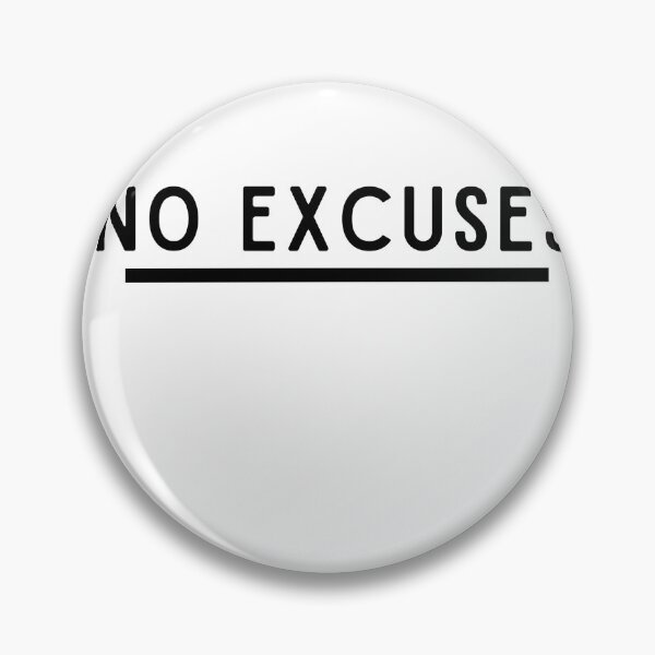 Item preview, No Excuses Minimalist Motivation Quote designed and sold by Lynn Creates.