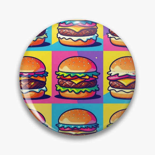 Item preview, Burgers in Pop Art Style designed and sold by Simplybe1.