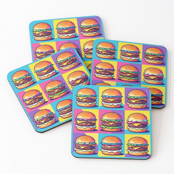 Item preview, Burgers in Pop Art Style designed and sold by Simplybe1.