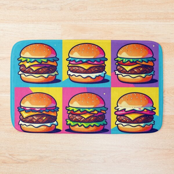 Item preview, Burgers in Pop Art Style designed and sold by Simplybe1.