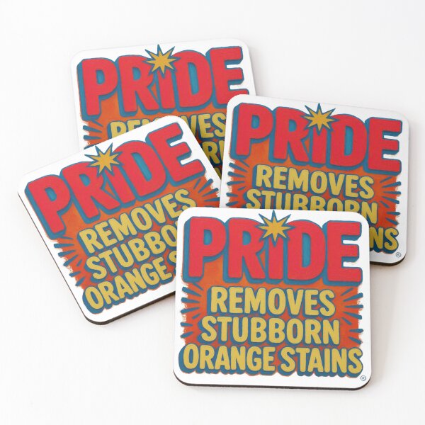 Item preview, Pride Removes Stubborn Orange Stains T-Shirt designed and sold by MerchlyMike.