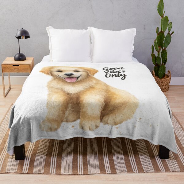 Item preview, Good Vibes Only Golden Retriever Cute Puppy Shirt Sticker Dog Gift designed and sold by olenapetol.