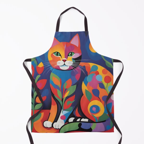 Item preview, Folk Art Cat designed and sold by ByNicoleSara.