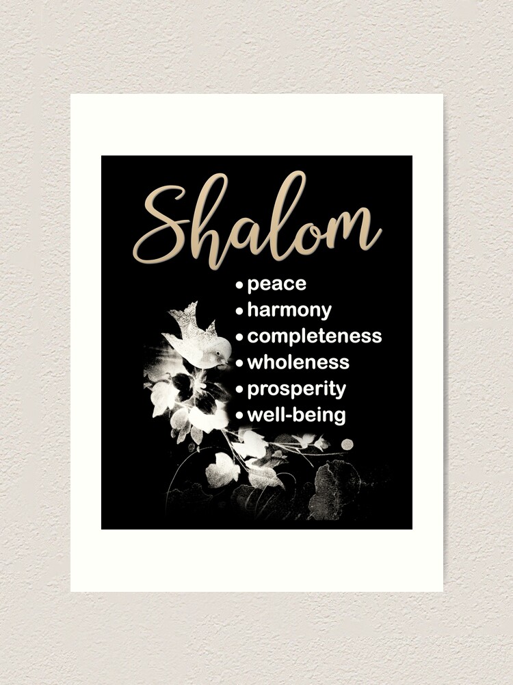 The essential meaning of Shalom