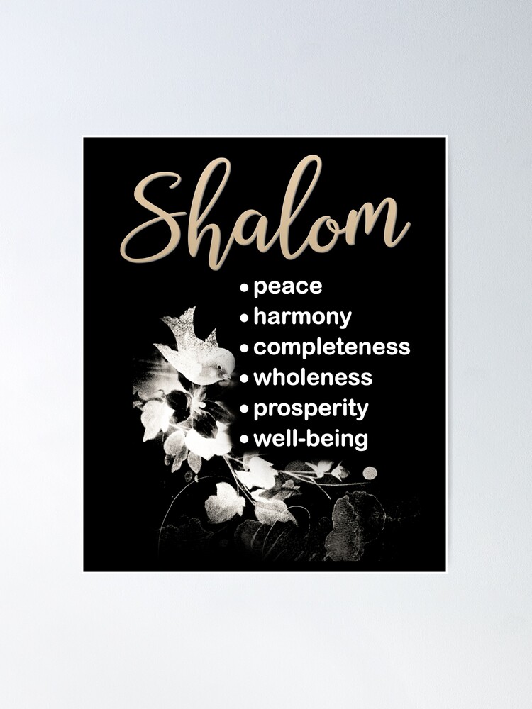 Shalom - Peace Be With You 2023 - Wall Calendar - Hebrew Words and Their  Meaning. : : Books