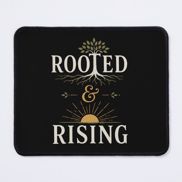 Item preview, Rooted and Rising Tree of Growth Typography. dark background designed and sold by FusiTink.