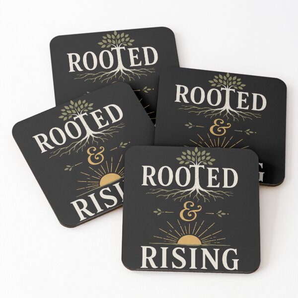 Item preview, Rooted and Rising Tree of Growth Typography. dark background designed and sold by FusiTink.