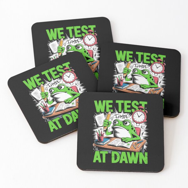 Item preview, We Test At Dawn Funny Frog Test Day   designed and sold by Naitsebas.