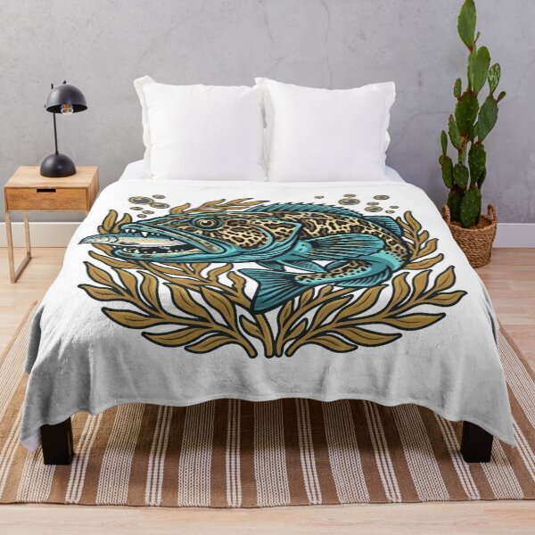 Item preview, Blue Lingcod Fish Pacific Northwest Saltwater Fishing  designed and sold by Eh Plus Designs.
