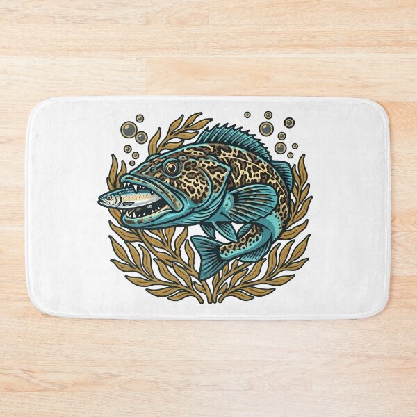 Item preview, Blue Lingcod Fish Pacific Northwest Saltwater Fishing  designed and sold by Eh Plus Designs.