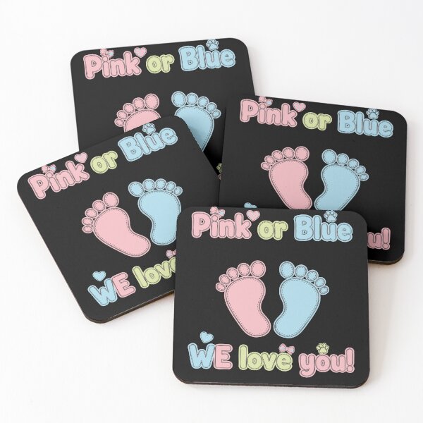 Item preview, Gender Reveal Pink Or Blue We Love You Baby Shower designed and sold by LuminOrb.