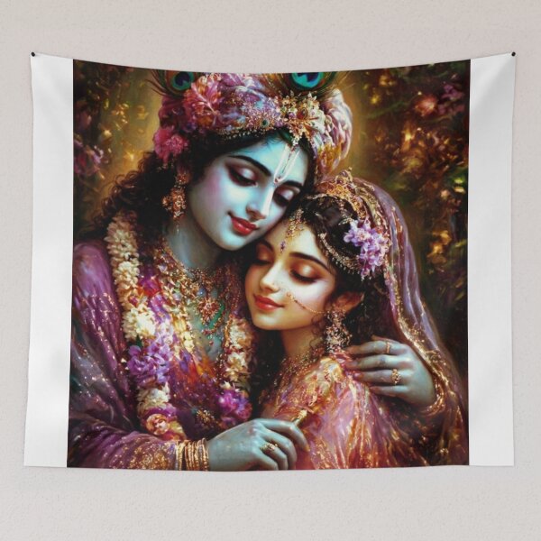 Item preview, Radha and Krishna Art designed and sold by AngeliqueArt.