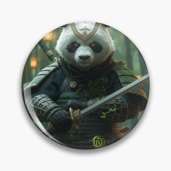 Item preview, 3D anime style samurai panda design designed and sold by geekmania48.