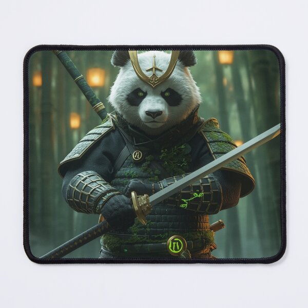 Item preview, 3D anime style samurai panda design designed and sold by geekmania48.