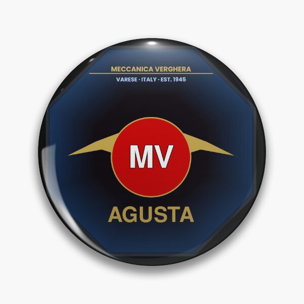 Item preview, MV Agusta Meccanica Verghera Vintage Italian Motorcycle Retro Wings Badge Classic designed and sold by Pixel & Press Ko.