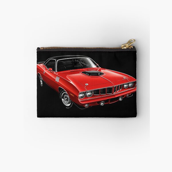 Item preview, Plymouth Cuda de 1971 – Póster de un muscle car Mopar rojo designed and sold by Stinky Lincy's Apparel Company.