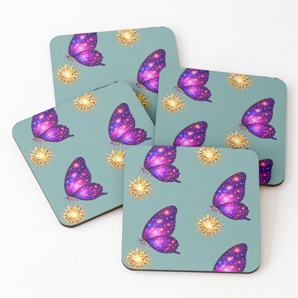 Item preview, Cosmic Butterfly Golden Sun Fantasy Art Design designed and sold by ALWAHO.