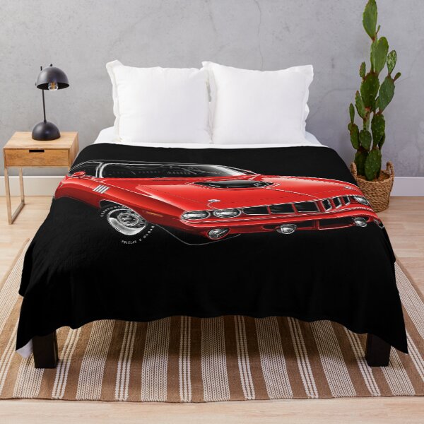 Item preview, 1971 Plymouth Cuda – Red Mopar Muscle Car Poster Art designed and sold by Stinky Lincy's Apparel Company.