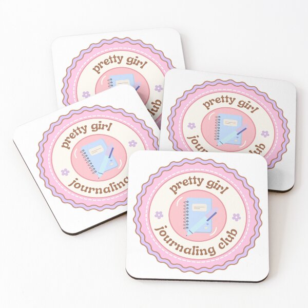 Item preview, pretty girl journaling club member badge designed and sold by foxtailvintage.