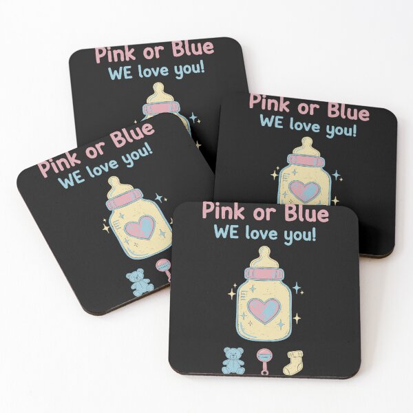 Item preview, Gender Reveal Pink Or Blue We Love You Baby Shower designed and sold by LuminOrb.