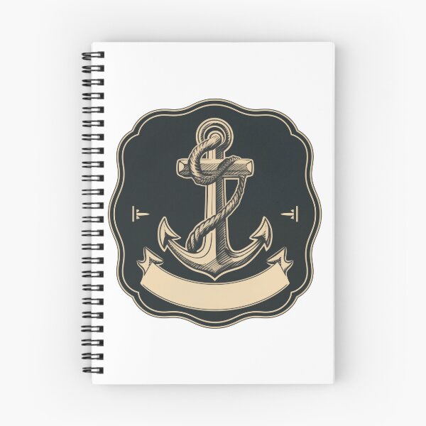 Item preview, Nautical Anchor Emblem With Blank Banner designed and sold by FWLKIT.