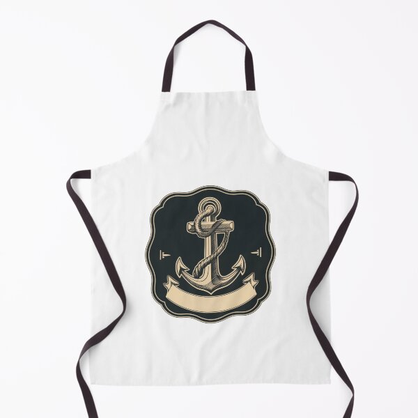Item preview, Nautical Anchor Emblem With Blank Banner designed and sold by FWLKIT.