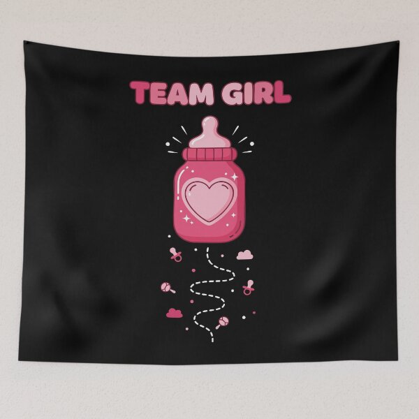 Item preview, Gender reveal baby shower team girl mom dad designed and sold by LuminOrb.